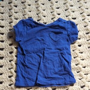 🔥3 for $12🔥 Gymboree Royal Blue Heart Appliqué Short Sleeve Tee